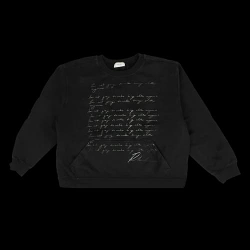Rhude Script Crewneck Sweatshirt 'Black'
