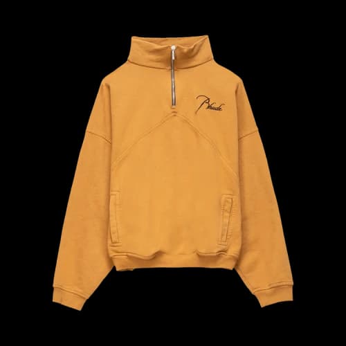 Rhude Quarter Zip Pullover 'Tan'
