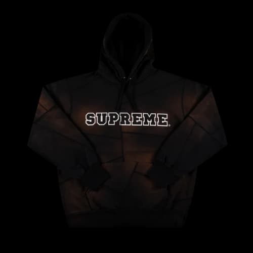 Supreme Patchwork Hooded Sweatshirt 'Black'