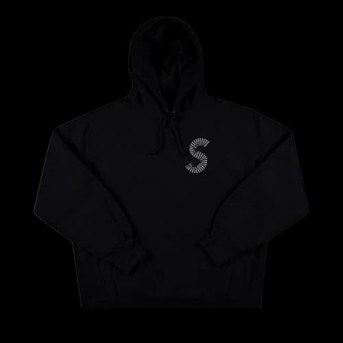 Supreme S Logo Hooded Sweatshirt 'Black'