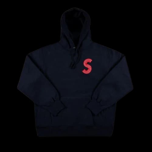 Supreme S Logo Hooded Sweatshirt 'Navy'