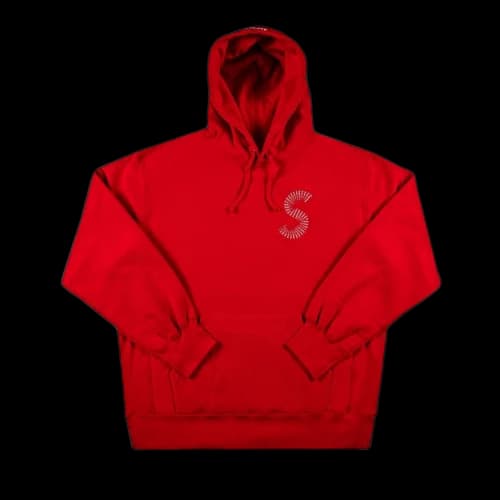 Supreme S Logo Hooded Sweatshirt 'Red'