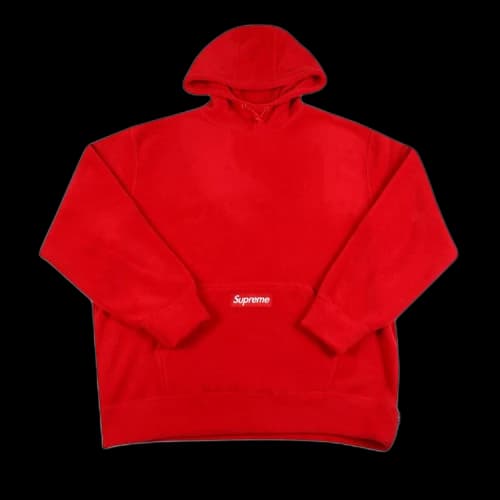 Supreme x Polartec Hooded Sweatshirt 'Red'