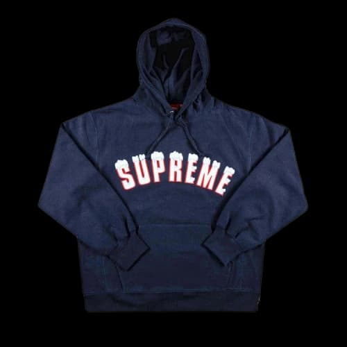 Supreme Icy Arc Hooded Sweatshirt 'Navy'