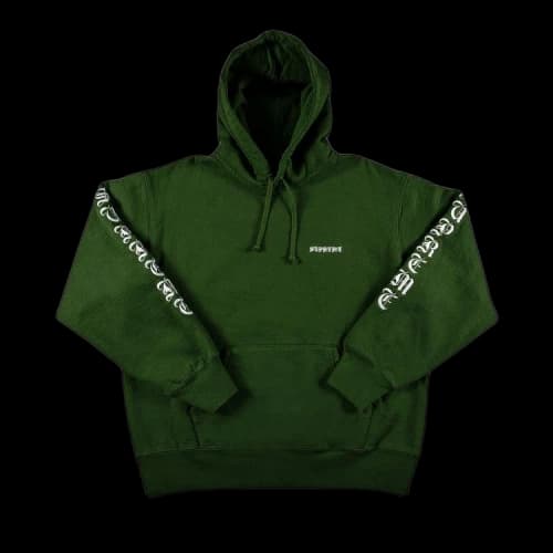 Supreme Peace Hooded Sweatshirt 'Green'