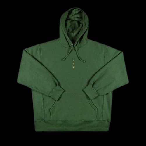 Supreme Micro Logo Hooded Sweatshirt 'Green'