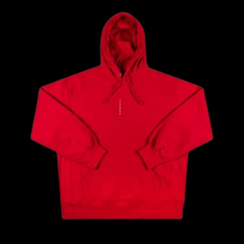 Supreme Micro Logo Hooded Sweatshirt 'Red'