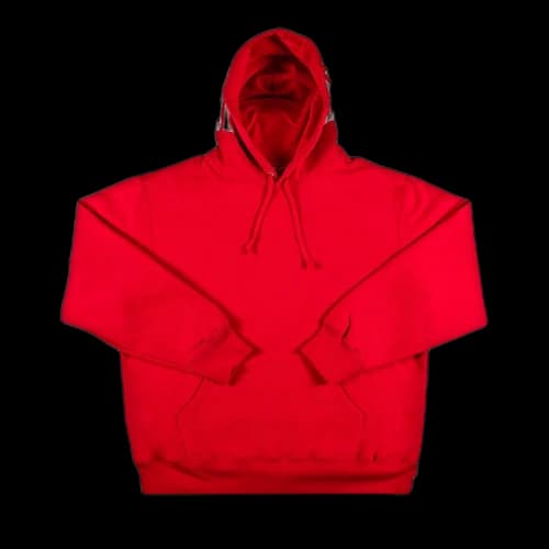 Supreme Rib Hooded Sweatshirt 'Red'