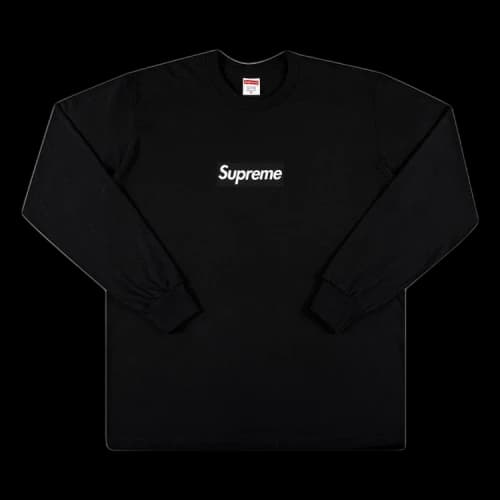 Supreme Box Logo Long-Sleeve Tee 'Black'