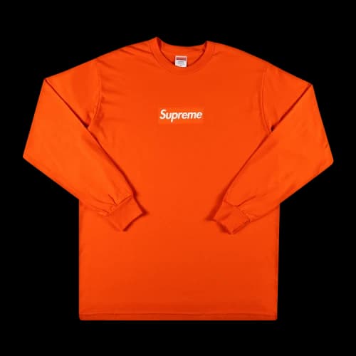 Supreme Box Logo Long-Sleeve Tee 'Orange'