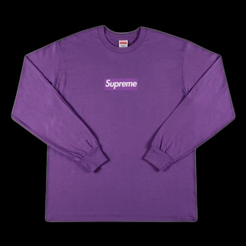 Supreme Box Logo Long-Sleeve Tee 'Purple'