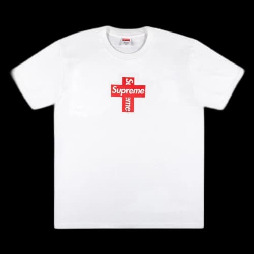 Supreme Cross Box Logo Tee 'White'