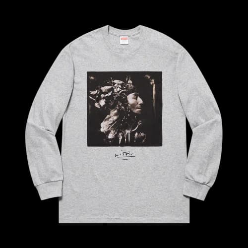 Supreme x Joel-Peter Witkin Harvest Long-Sleeve Tee 'Heather Grey'