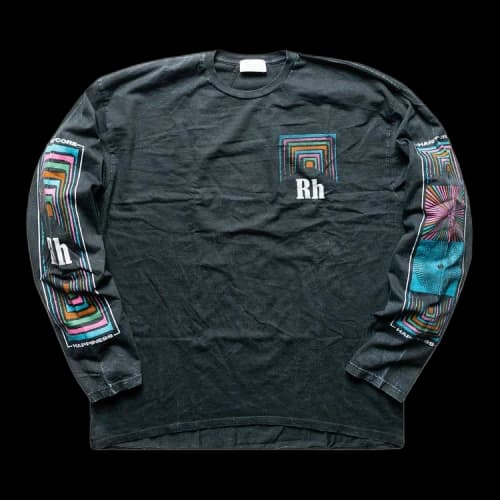 Rhude Box Perspective Long-Sleeve T-Shirt 'Black'