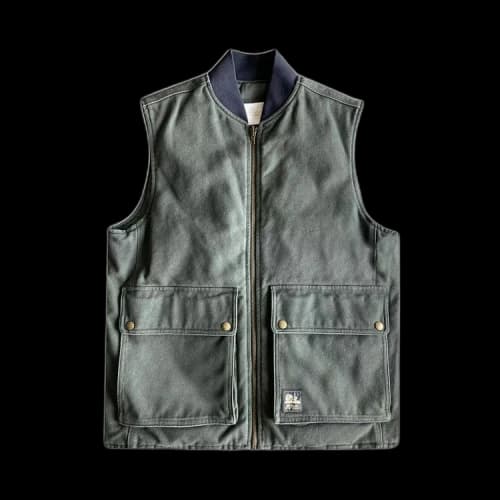 Aimé Leon Dore Reversible Quilted Vest 'Rosin'
