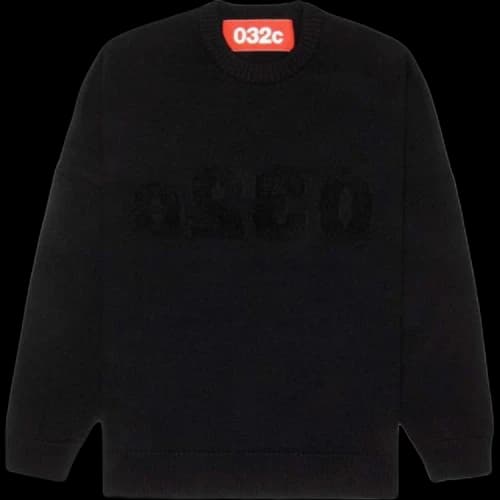032C Textured Selfie Pullover 'Black'