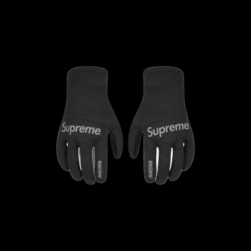 Supreme WINDSTOPPER Gloves 'Black'
