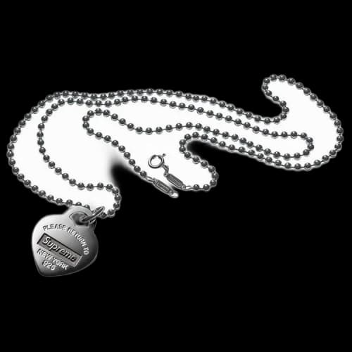 Supreme x Tiffany & Co. Return To Tiffany Heart Tag Pendant 'Silver'