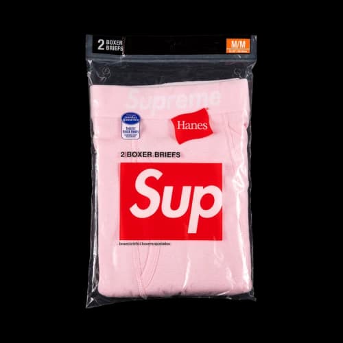Supreme x Hanes Boxer Briefs (2 Pack) 'Pink'