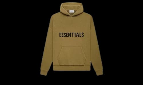 Fear of God Essentials Knit Pullover Hoodie Amber