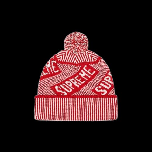 Supreme Banner Beanie 'Red'