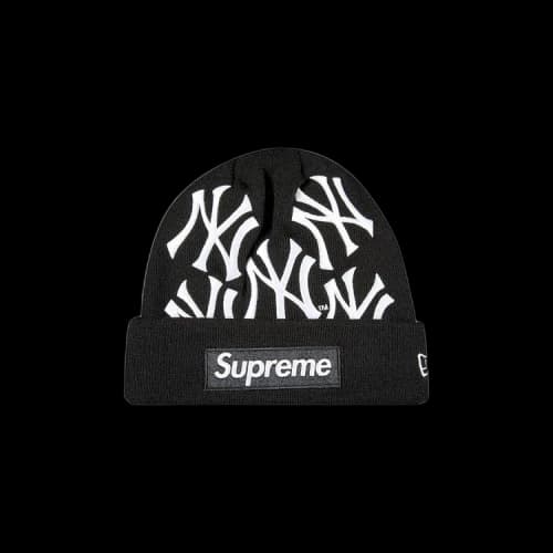 Supreme x New York Yankees x New Era Box Logo Beanie 'Black'