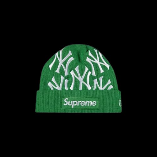 Supreme x New York Yankees x New Era Box Logo Beanie 'Green'
