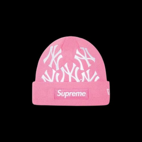 Supreme x New Era Box Logo Beanie 'Pink'