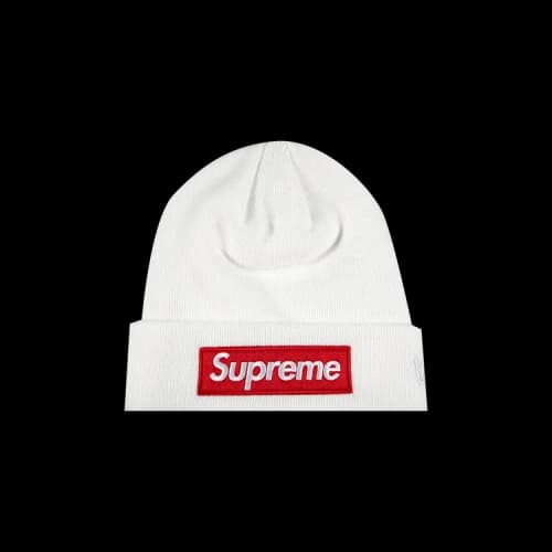 Supreme x New Era Box Logo Beanie 'White'