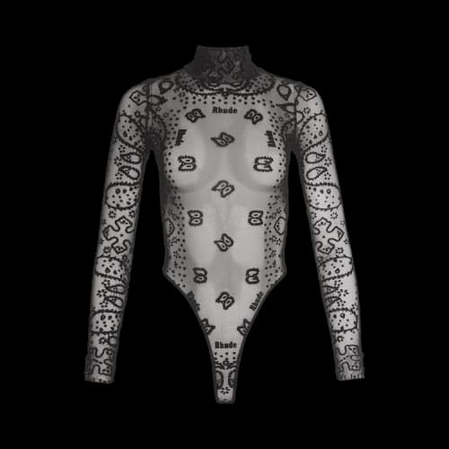 Rhude Bandana Bodysuit 'Black'