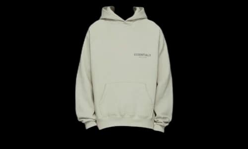 Fear of God Essentials SSENSE Exclusive Pullover Hoodie Concrete