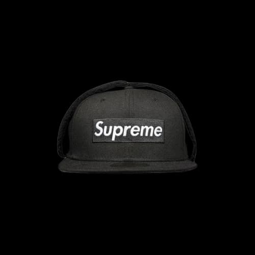 Supreme x New Era Earflap Box Logo 'Black'