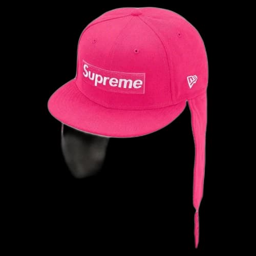 Supreme x New Era Earflap Box Logo 'Pink'
