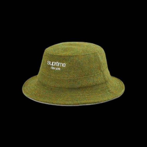 Supreme Harris Tweed Classic Logo Crusher 'Olive'