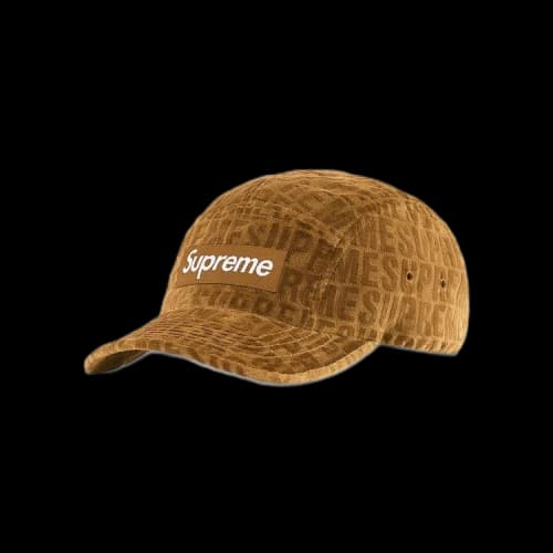 Supreme Velvet Pattern Camp Cap 'Brown'