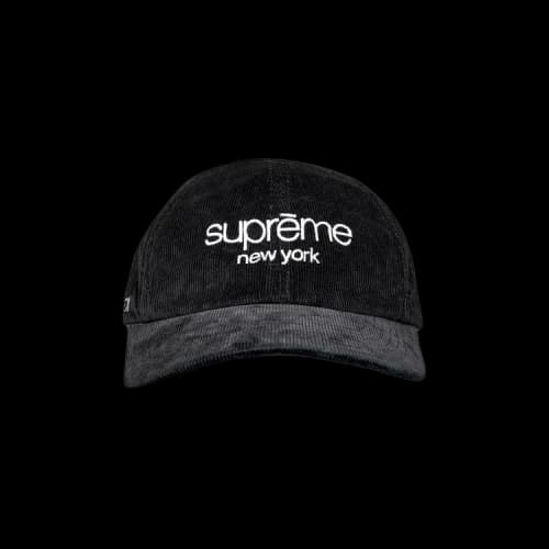 Supreme GORE-TEX Corduroy Classic Logo 6-Panel 'Black'