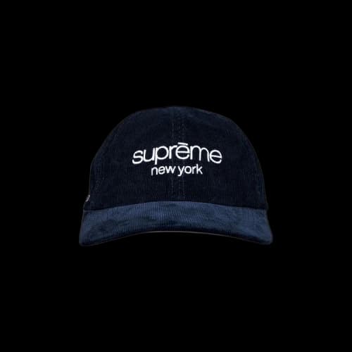 Supreme GORE-TEX Corduroy Classic Logo 6-Panel 'Navy'