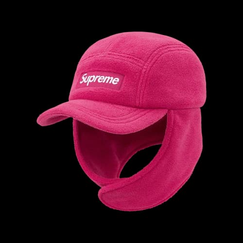 Supreme Polartec Earflap Camp Cap 'Magenta'