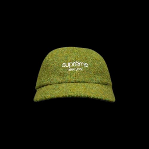 Supreme Harris Tweed Classic Logo 6-Panel 'Olive'