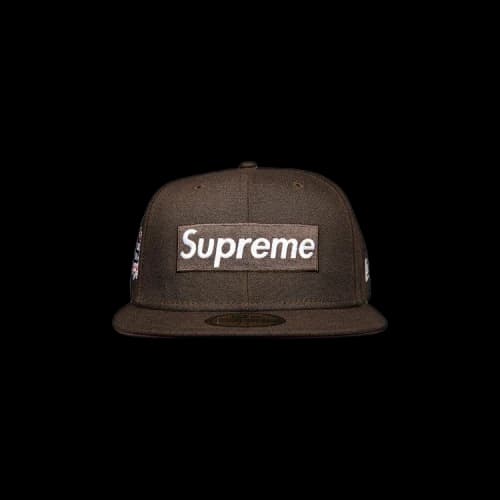 Supreme No Comp Box Logo New Era 'Brown'