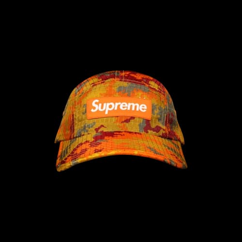 Supreme Camo Ripstop Camp Cap 'Orange Camo'