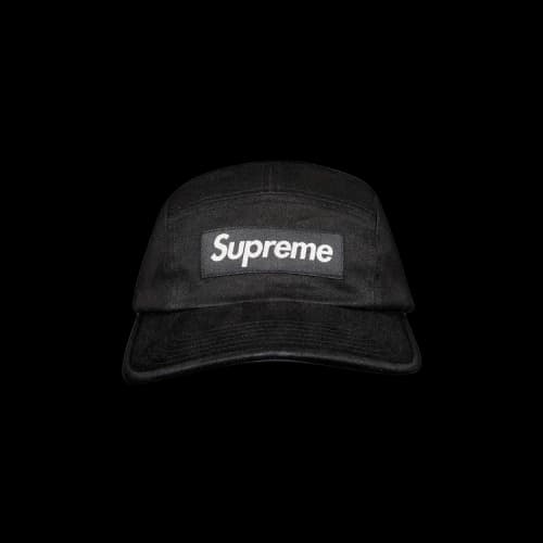Supreme Washed Chino Twill Camp Cap 'Black'