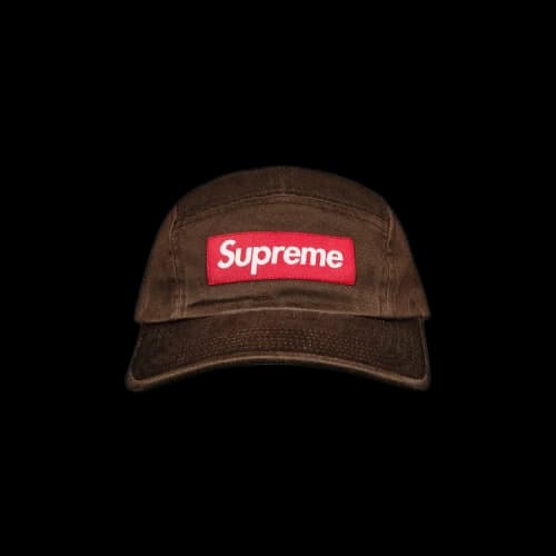 Supreme Washed Chino Twill Camp Cap 'Brown'