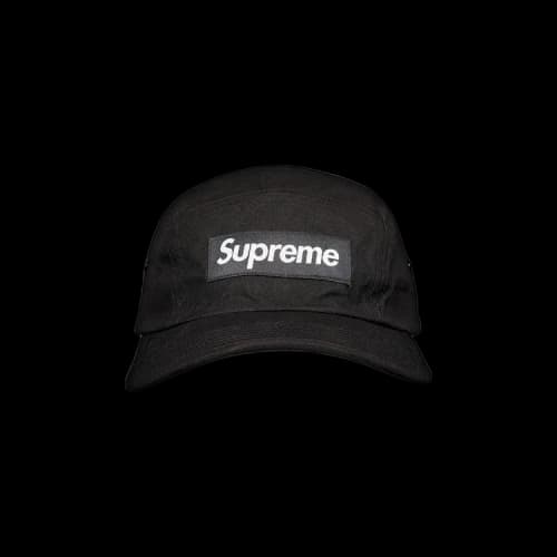 Supreme Waxed Cotton Camp Cap 'Black'