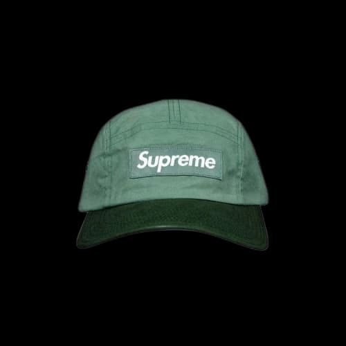 Supreme Waxed Cotton Camp Cap 'Green'