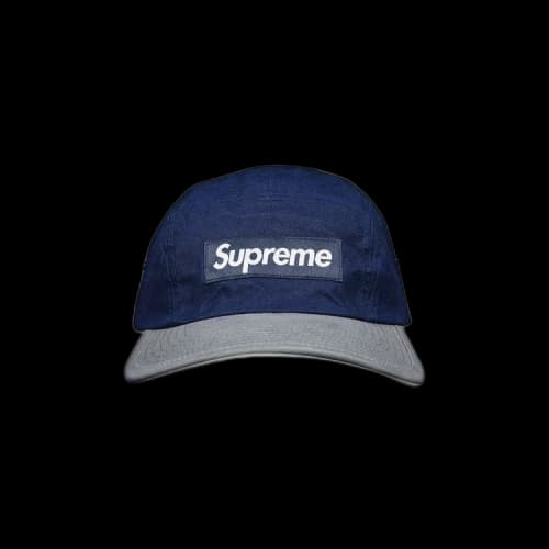 Supreme Waxed Cotton Camp Cap 'Navy'