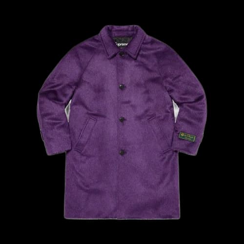 Supreme Alpaca Overcoat 'Purple'