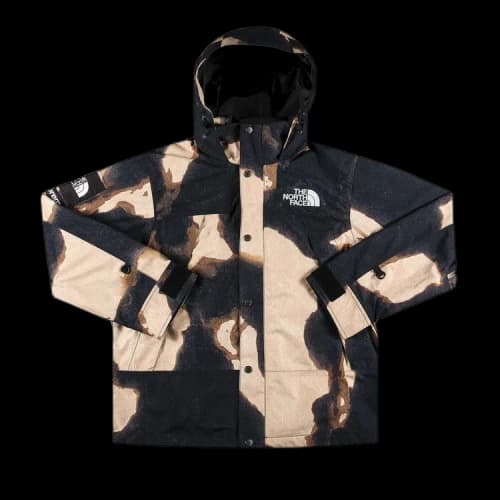 Supreme x The North Face Bleached Denim Print Mountain Jacket 'Black'