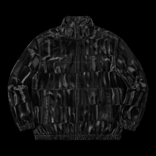 Supreme Velour Track Jacket 'Black'
