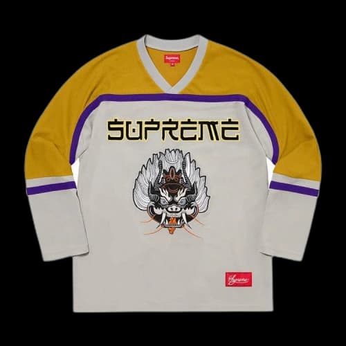 Supreme Demon Hockey Jersey 'Grey'